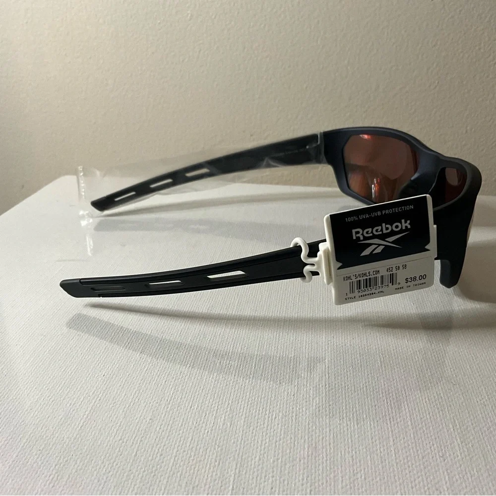 Reebok Black Sunglasses with Orange Lenses